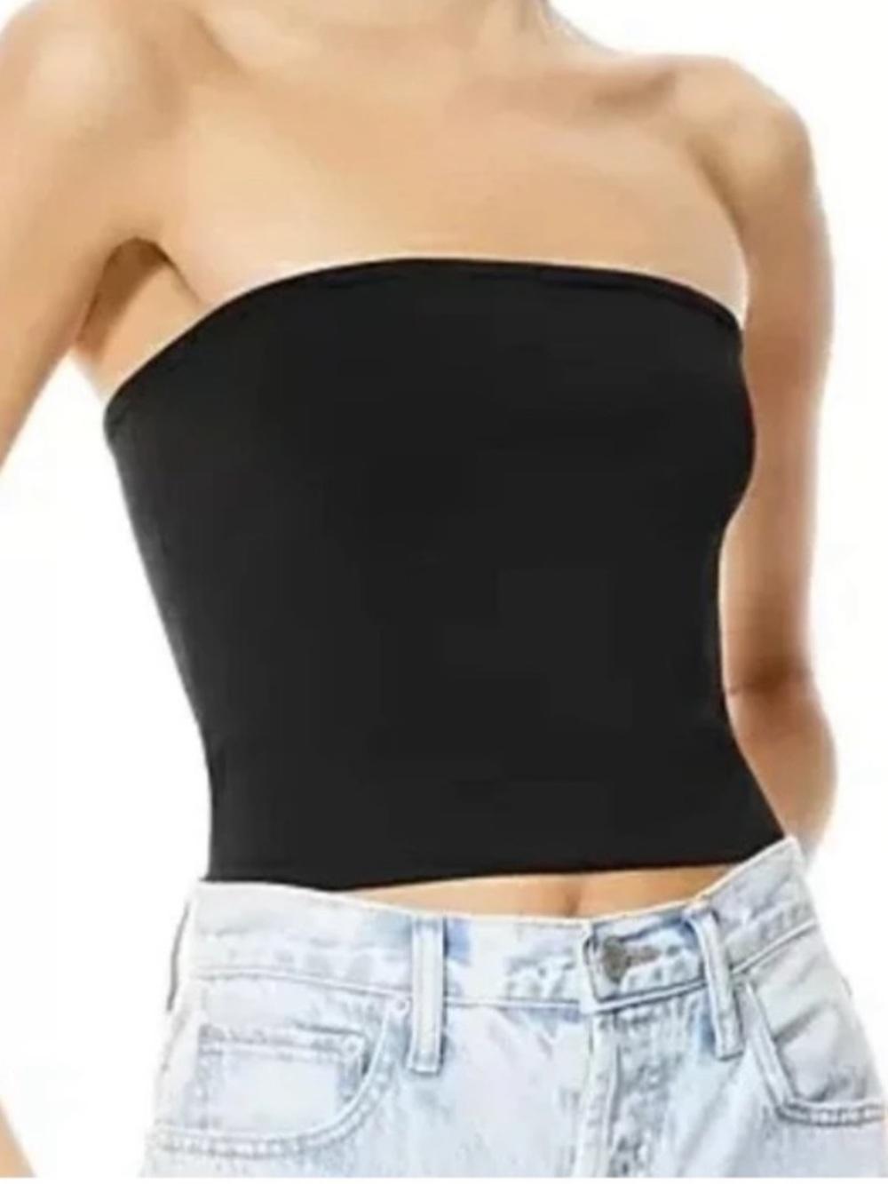 Alice + Olivia Alison Cropped Tube Top